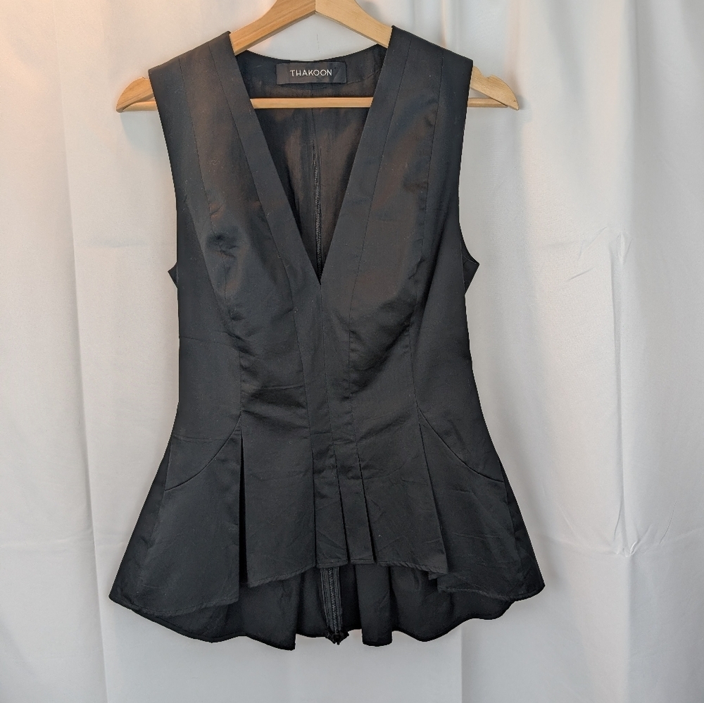 Thakoon fitted cotton blend top size 4 in EUC